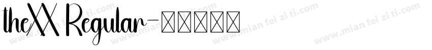 theXX Regular字体转换